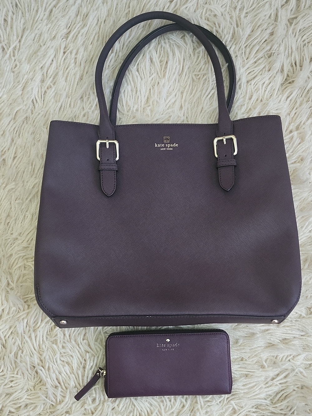 Large Kate Spade Cove Street Ariel Bag And Matching Wallet Set